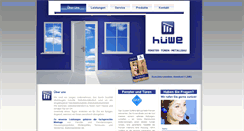 Desktop Screenshot of huewe-metallbau.de